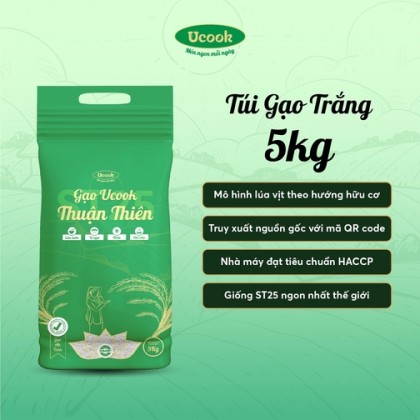 Gạo lúa vịt ST25 Thuận Thiên 5kg