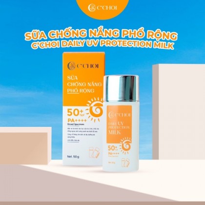 Sữa chống nắng phổ rộng C'Choi daily UV protection milk