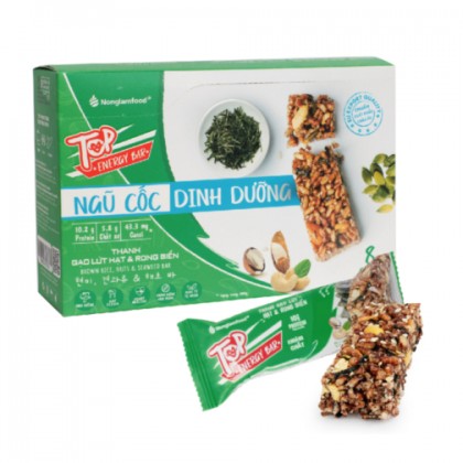 Thanh gạo lứt hạt & rong biển NLF