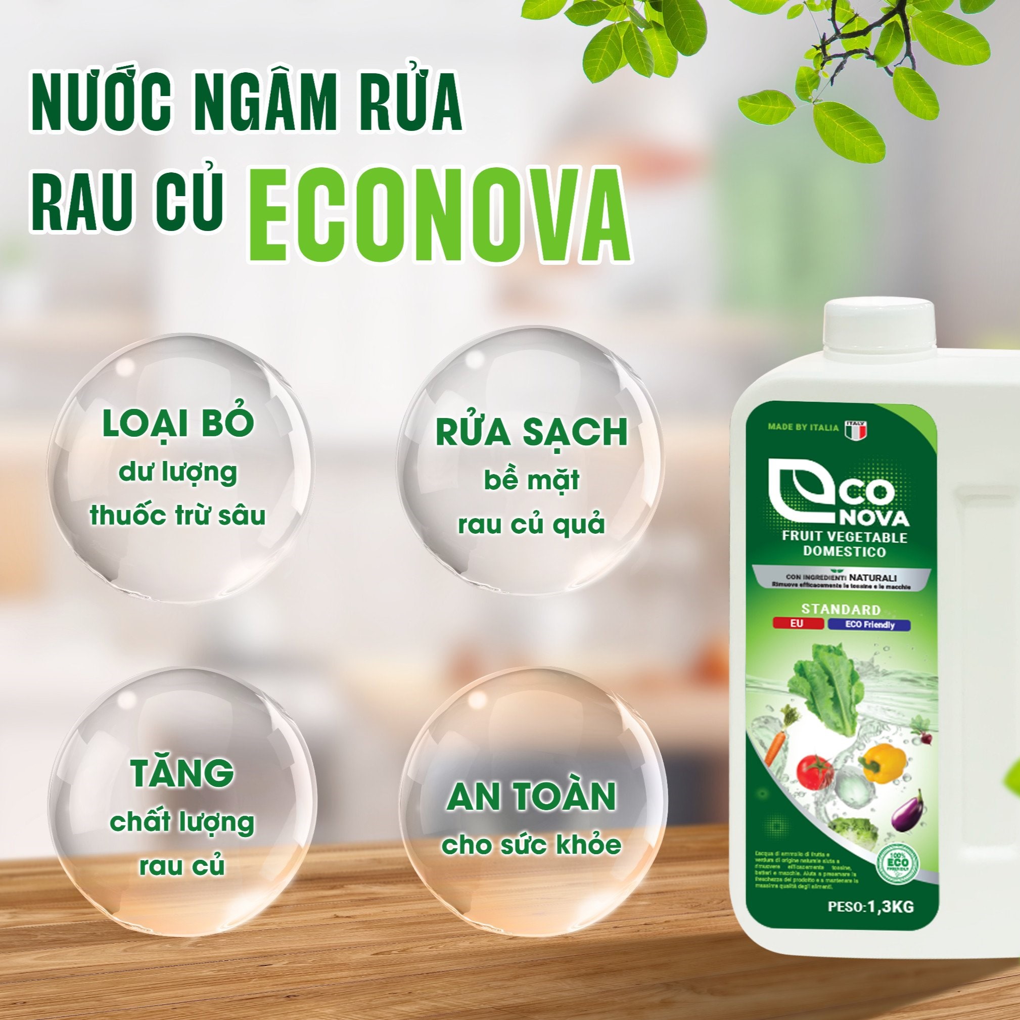Nước ngâm rau củ quả Phú Thái, cho bữa cơm gia đình thêm ngon và sạch